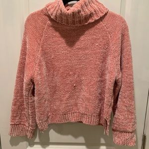 Pink Turtle Neck Sweater